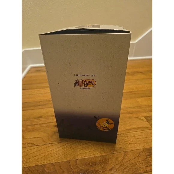 Cracker Barrel Skeleton In Casket LED Glitter Globe, Halloween Decor, New NIB